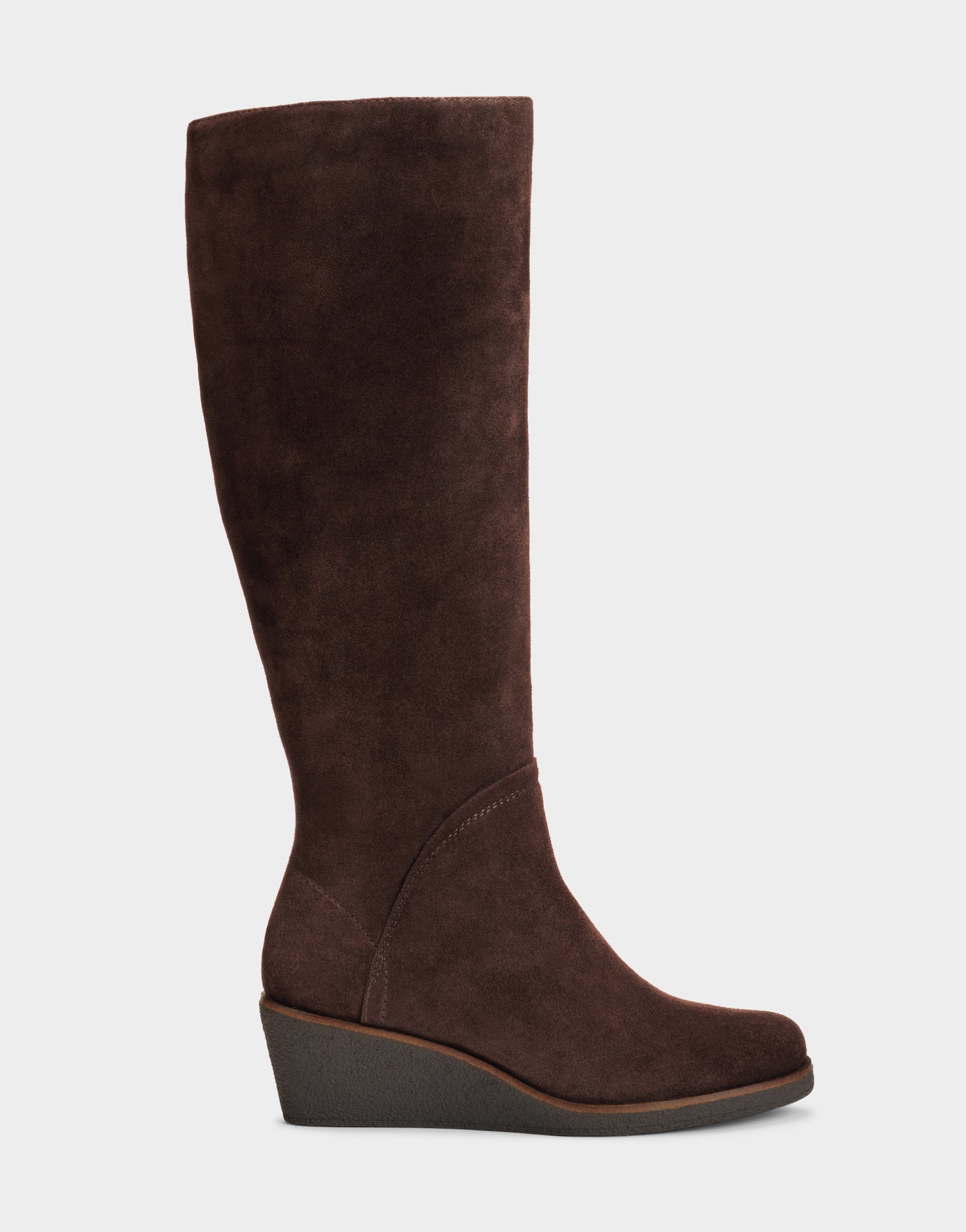 aerosoles wedge boots suede