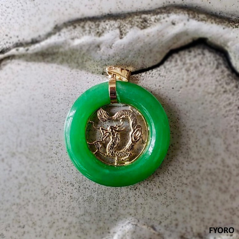 jade dragon pendant