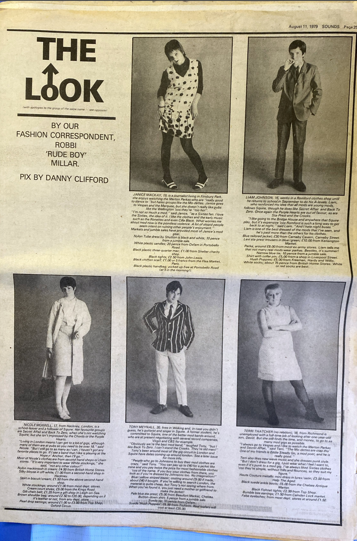 The Look Anglozine Sounds Magazine mod revival 1979