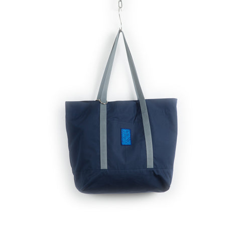 Anglozine navy tote bag