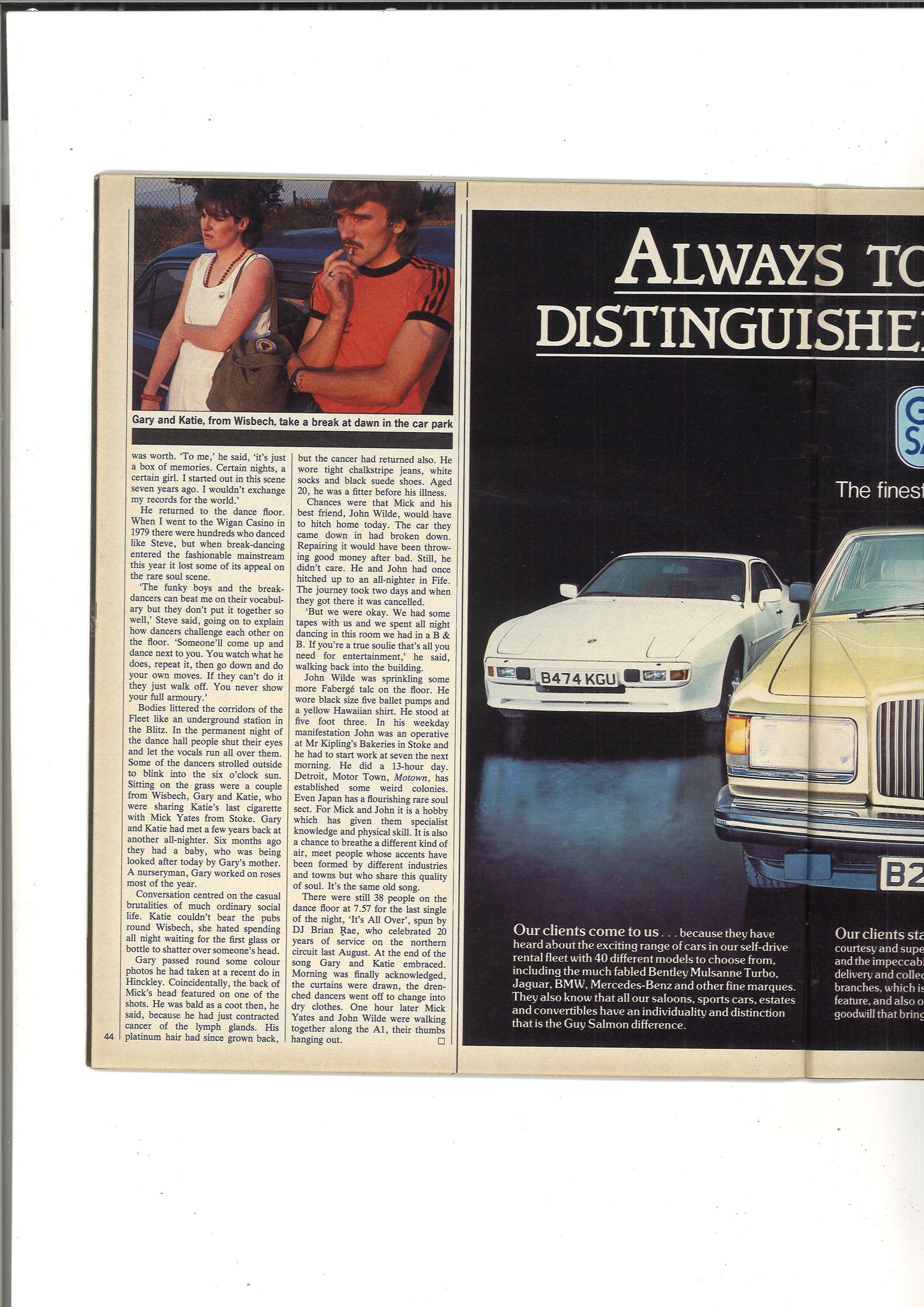 Anglozine Northern Soul weekender 1984 Observer magazine