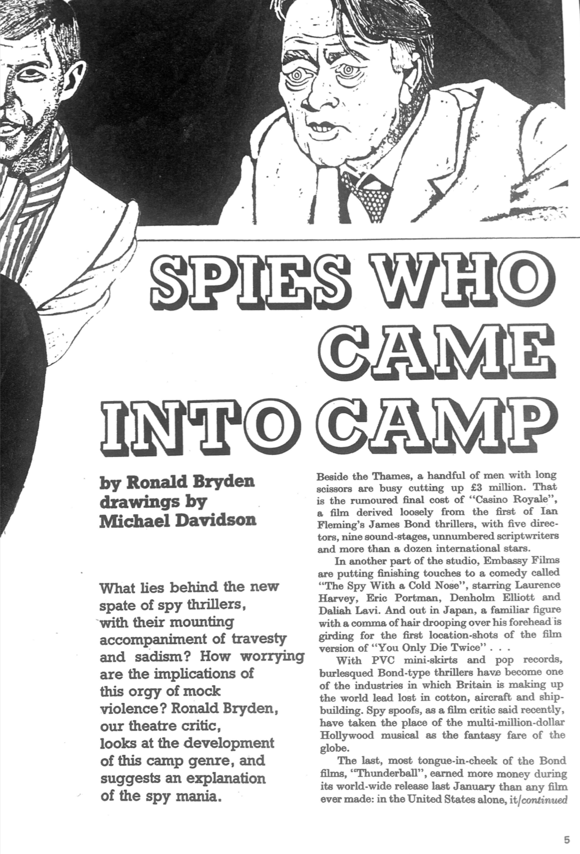 Spies who came into camp Anglozine 1966