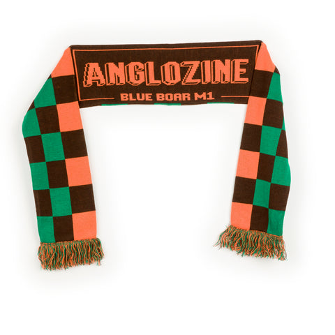Anglozine Blue Boar M1 football scarf