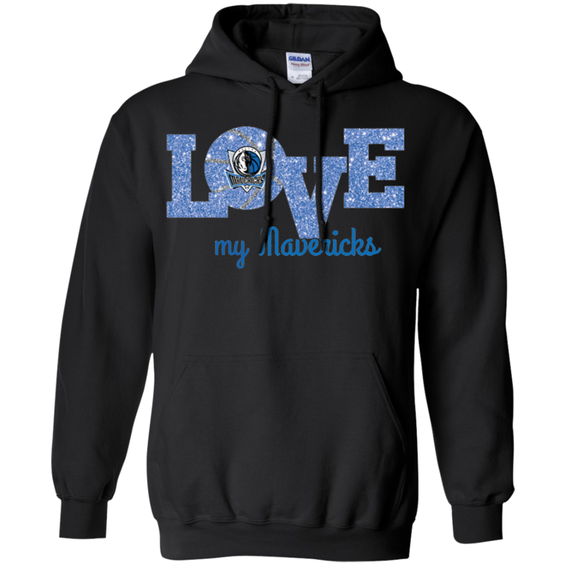 Glitter Love For Dallas Mavericks Fans Shirt