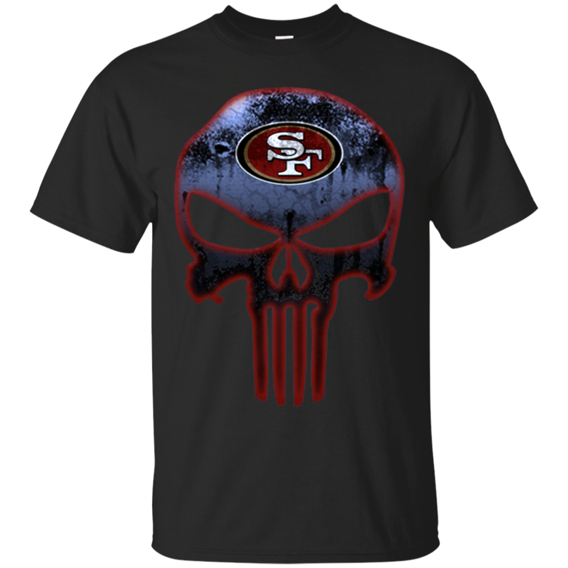 San Francisco 49ers Football The Punisher Skull For T Shirt
