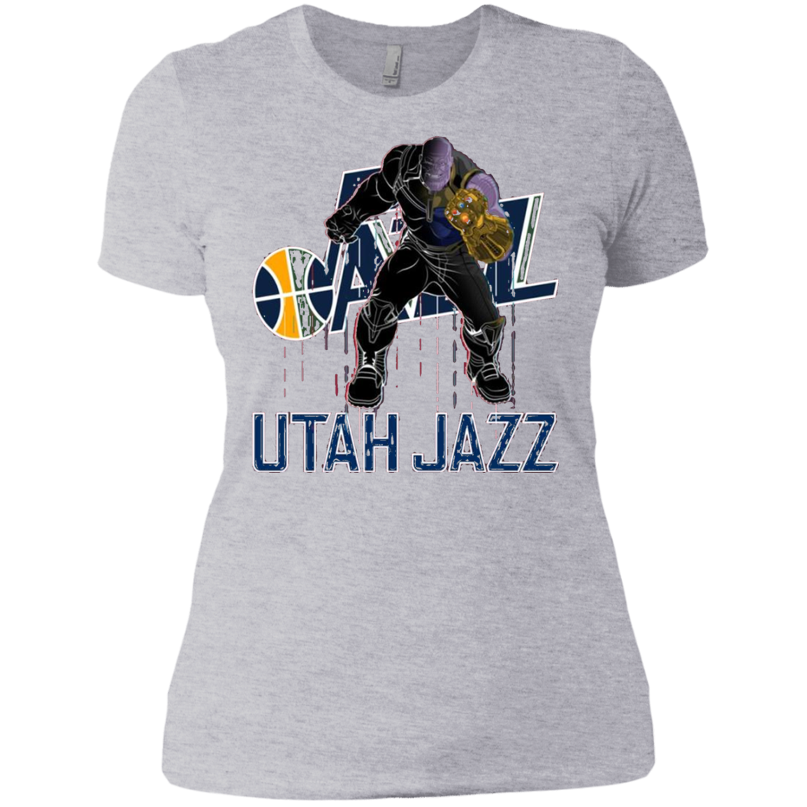 Utah Jazz Thanos Avengers Infinity War Nba Sport T-shirt For 