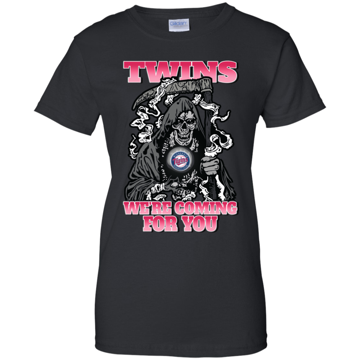 Shirt For Minnesota Twins And Grim Reaper Fans T-shirt For 