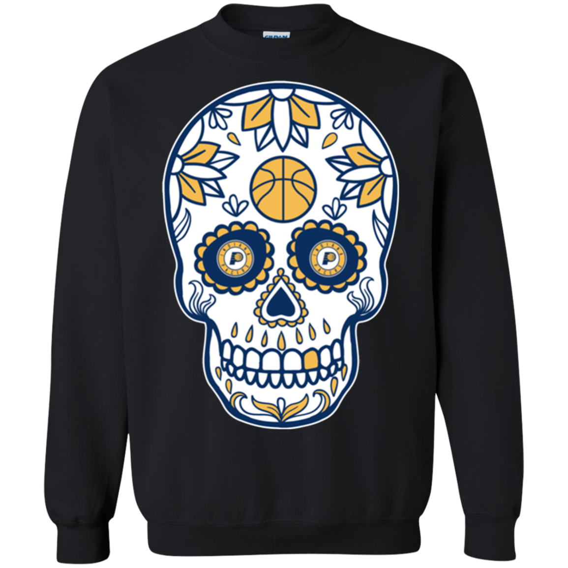 Indiana Pacers Basketball Sugar Skull Day Of The Dead 