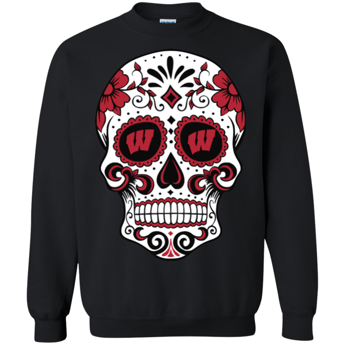 Wisconsin Badgers Sugar Skull 