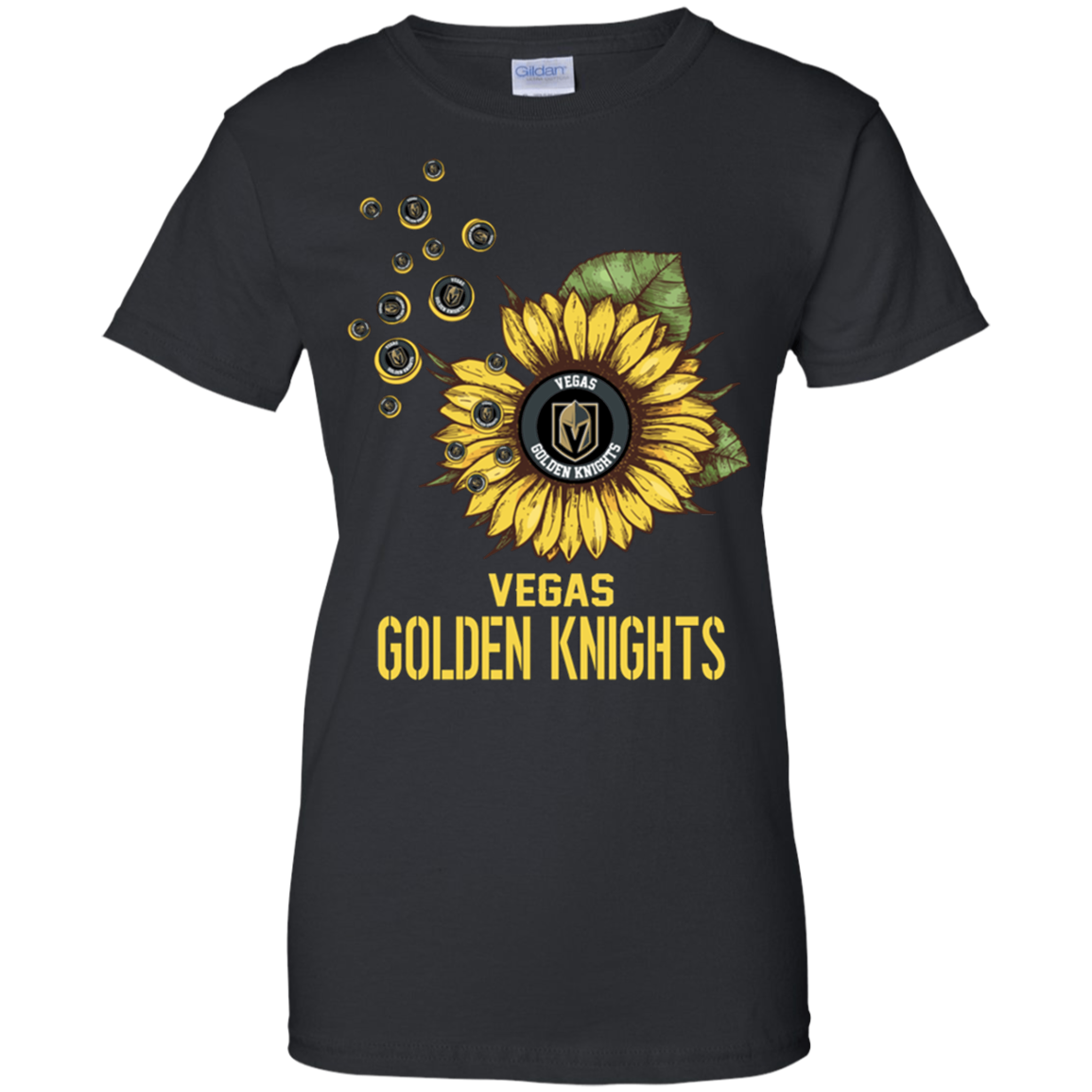 Vegas Golden Knights Hockey Sunflower T-shirt For 