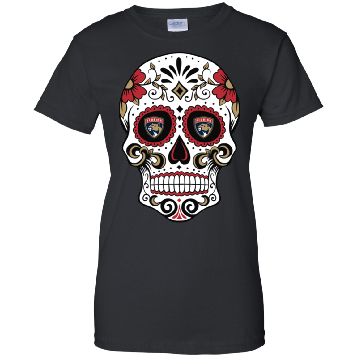 Florida Panthers Sugar Skull T-shirt For 