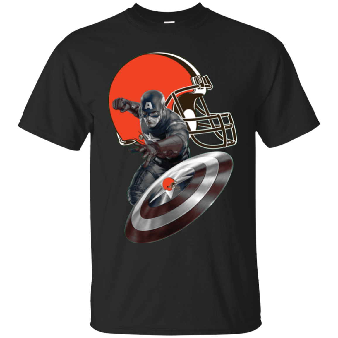 Captain America Cleveland Browns T-shirt For 