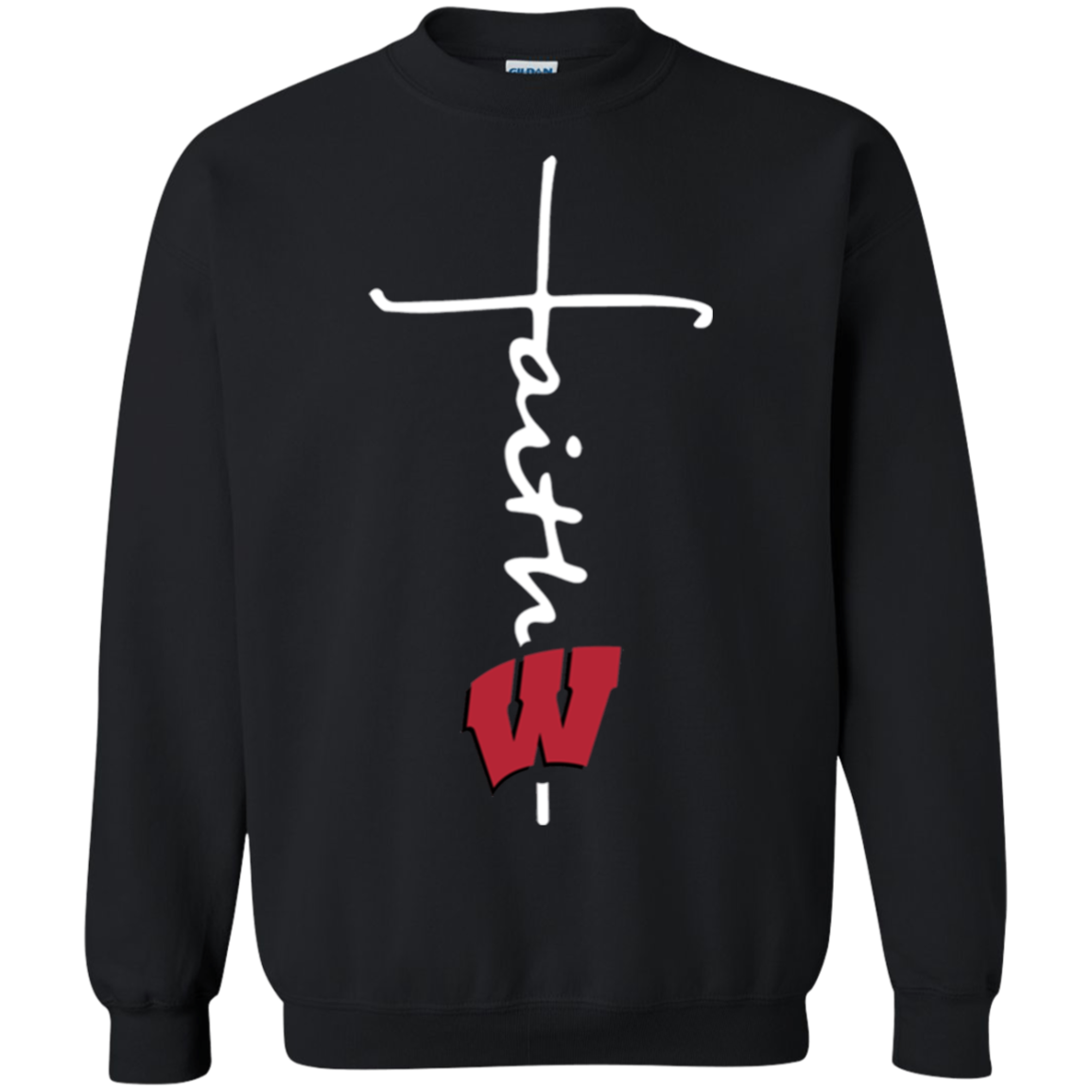 Wisconsin Badgers Football Faith Cross Christian 