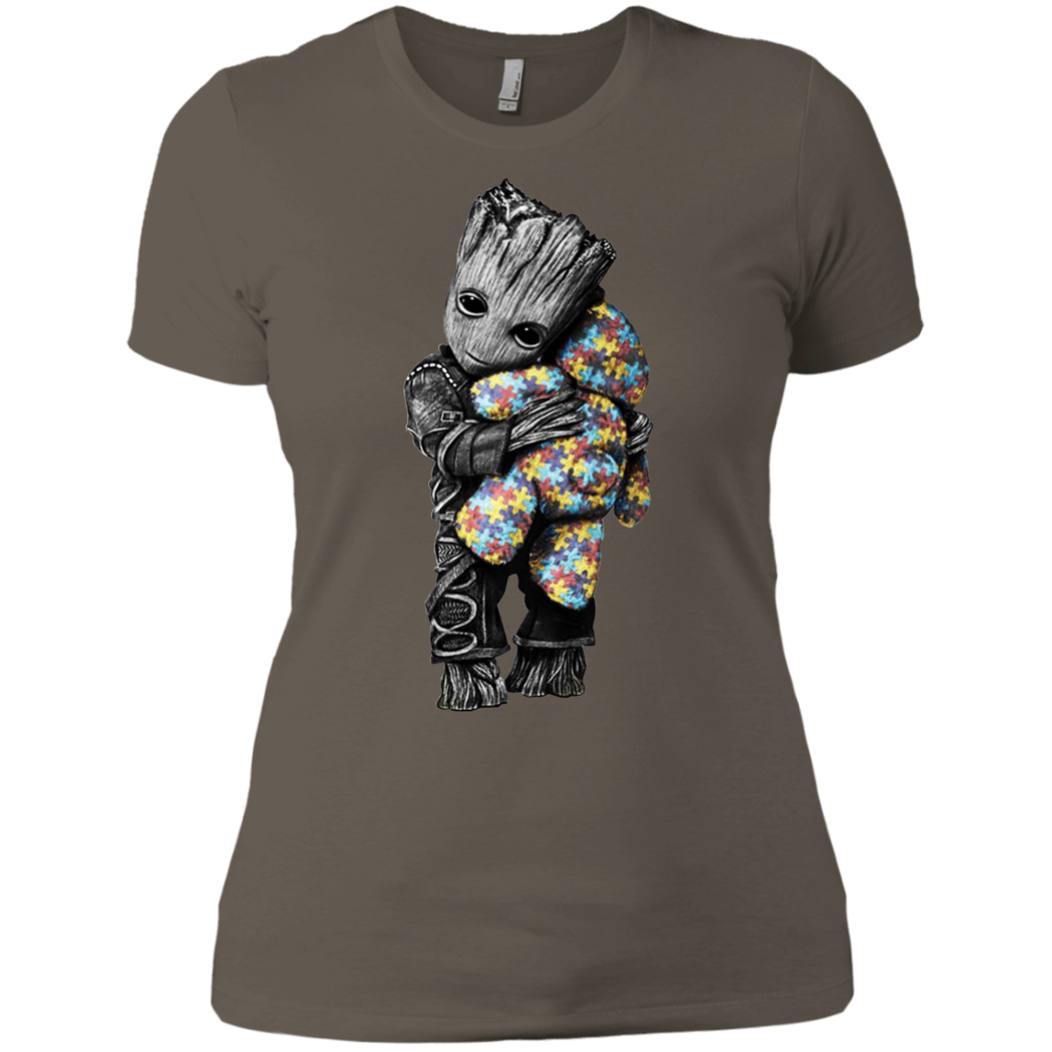 Autism Groot Hug Teddy Shirt T-shirt For 