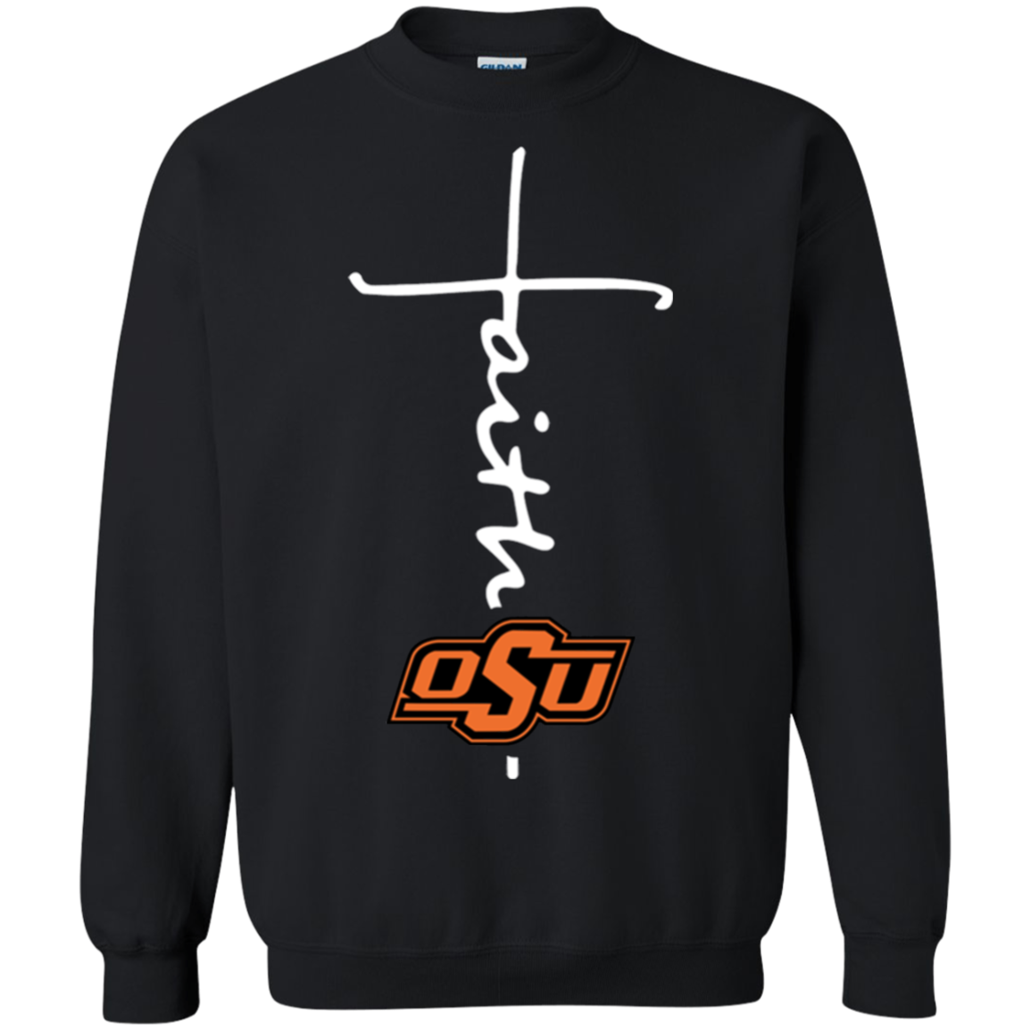 Oklahoma State Cow Football Faith Cross Christian Shirts