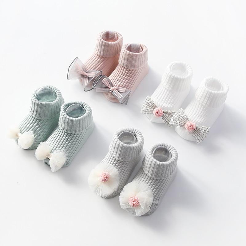 Chaussettes En Coton Pour Bebe Infantile Chaussette Antiderapante Pour Deermia