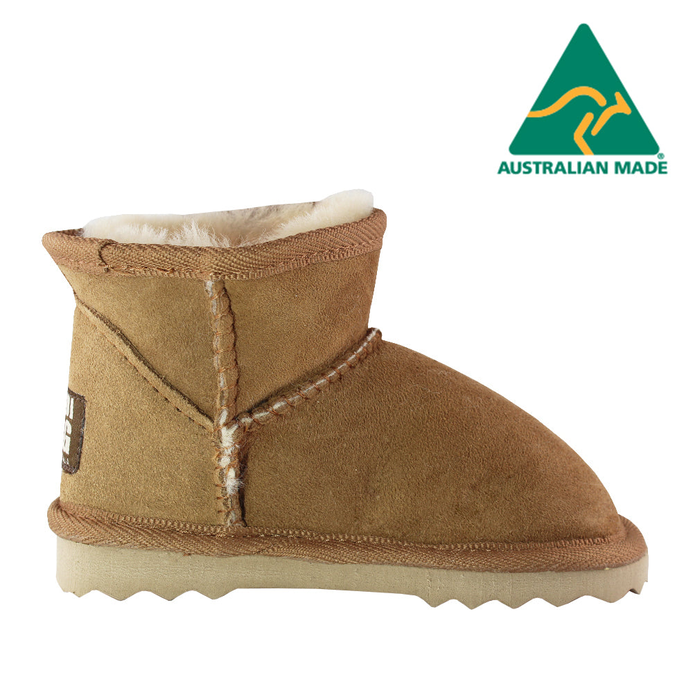 BONDI UGG - Australian Made KIDS Velcro Sheepskin Baby Booties