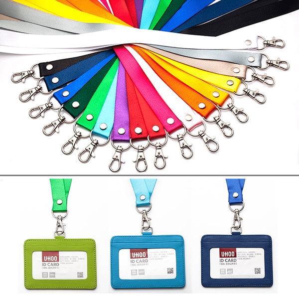 Id Card Holder 2pcs Lot 2 0 Cm Candy Color Lanyard Iroiro Gifts