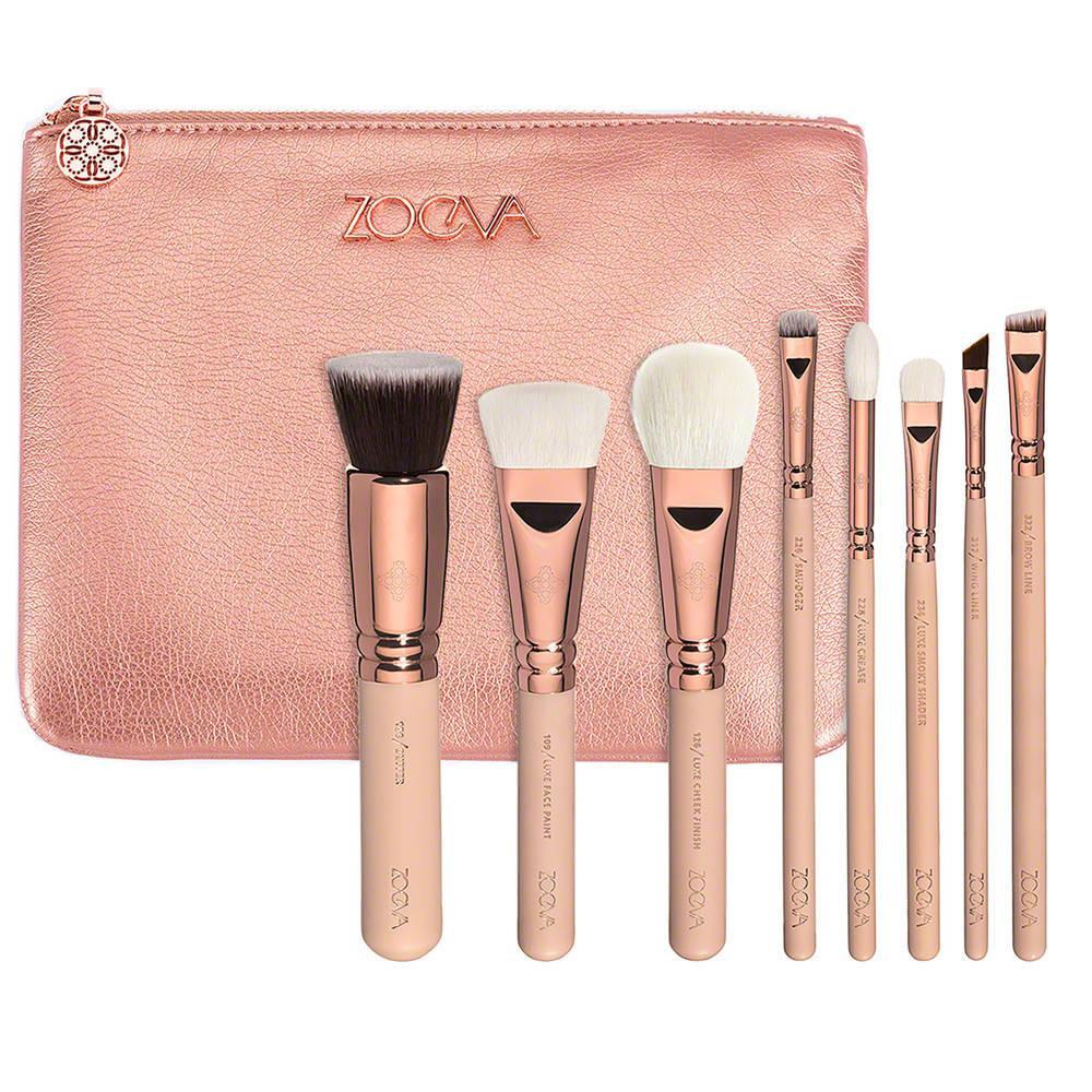 Zoeva Rose Golden Luxury Set Vol 2 Makeup Brushes 8 Pieces Beauty Bambi