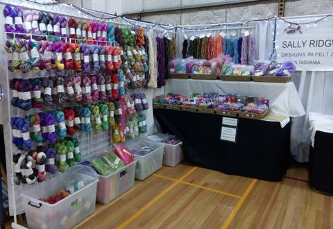 Sally ridgway stall display tasmanian craft fair 2019