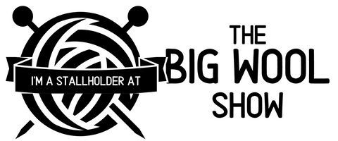 Black and white logo and name of the Big Wool Show