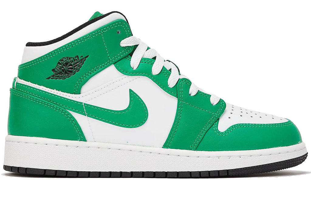 Nike Air Jordan 1 Mid 'Lucky Green' GS Women's | The Vault