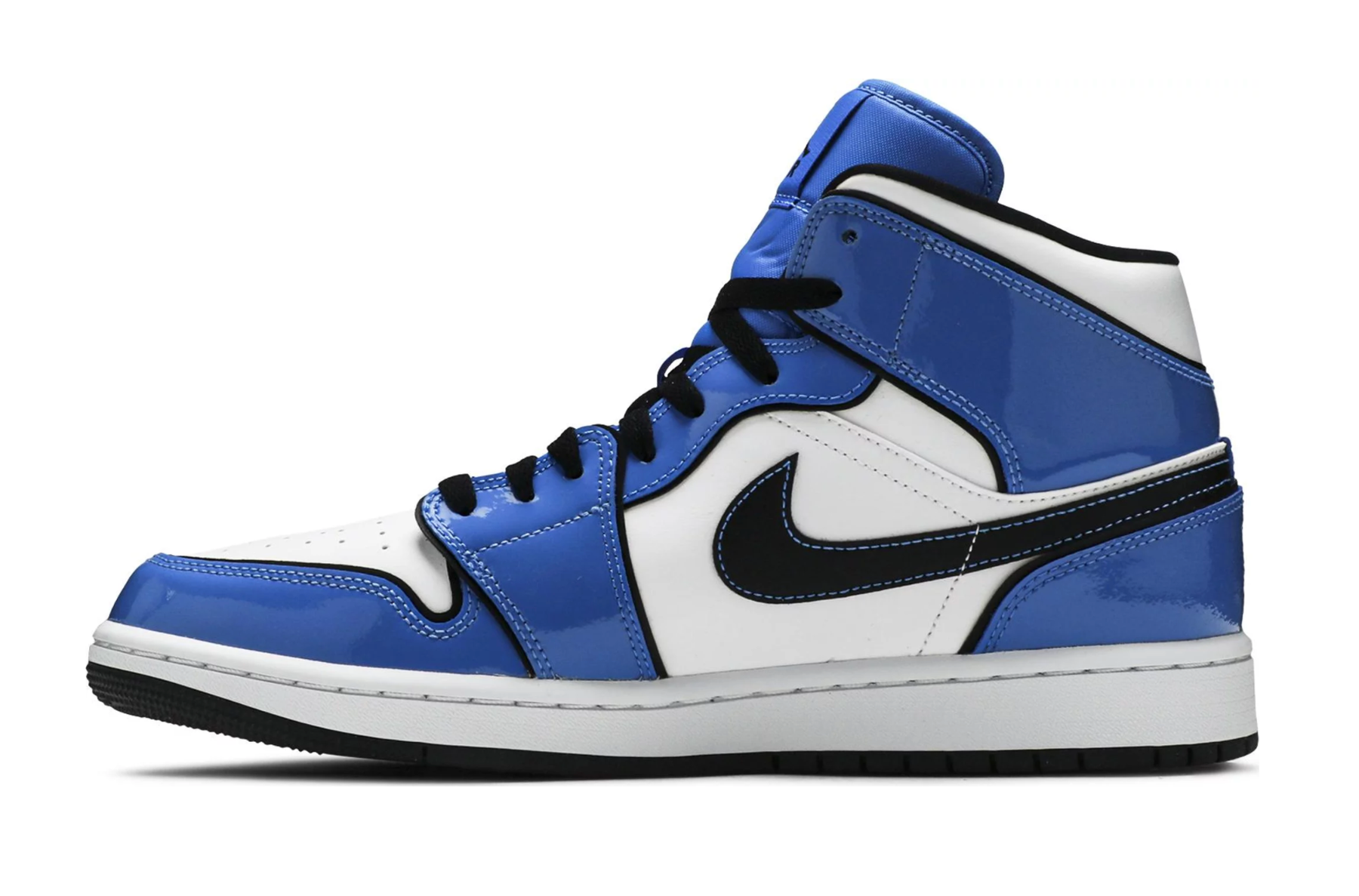 jordan 1 mid signal blue stockx