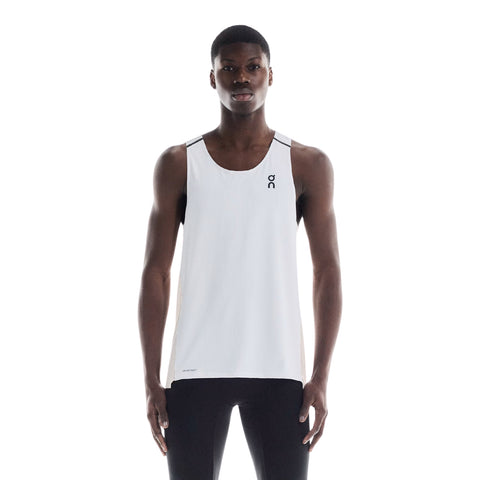 On Men's Performance Tank White / Silver - achilles heel
