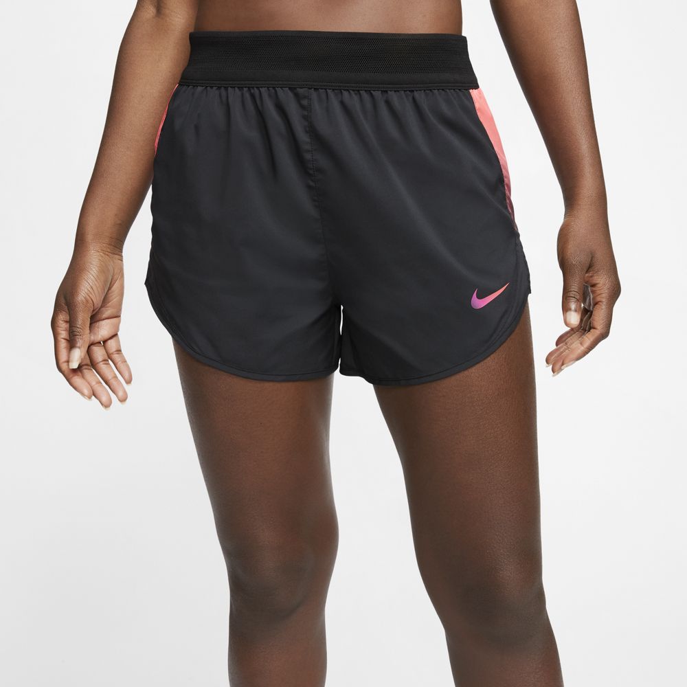 nike womens shorts black