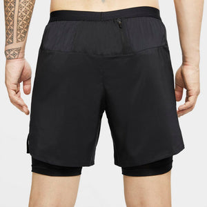 Nike Men's Flex Stride 2 In 1 7 Inch Shorts Black / Reflective Silver - achilles heel