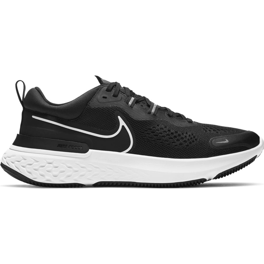 Nike Men's React Miler 2 Running Shoes Black / Smoke Grey / White - achilles heel