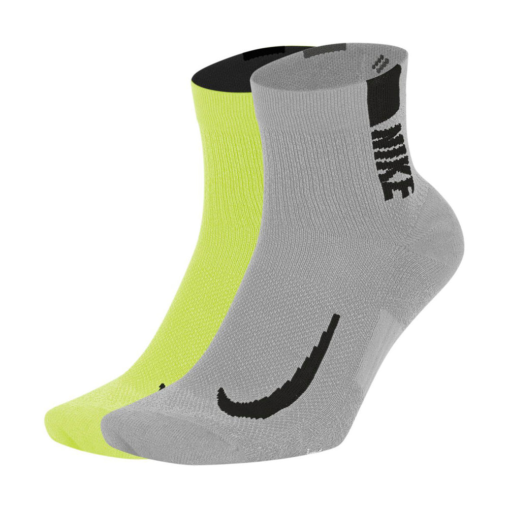 Nike Mens Multiplier Ankle One Quarter Socks 2pck Sports & Outdoors Socks