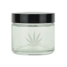 Load image into Gallery viewer, Screw-Top Jars in Clear with Silver Leaf permanent decals - Small