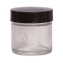 Load image into Gallery viewer, Screw-Top Jars in Clear with Silver Leaf permanent decals - Xtra Small