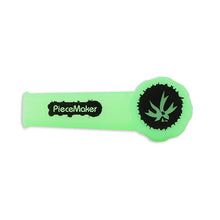 Load image into Gallery viewer, Piece Maker Small Silicone Pipe Karma - Glow Green