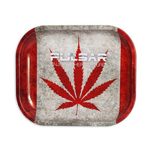 Load image into Gallery viewer, Cannabian Flag Metal Rolling Tray With Rolled Edges For Strength - Medium 10.5&quot; x 6.25&quot;