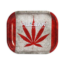 Load image into Gallery viewer, Cannabian Flag Metal Rolling Tray With Rolled Edges For Strength - Small 7&quot; x 5.5&quot;