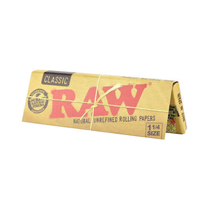 Raw Classic 1-1/4 Wide Rolling Papers - 50 pack