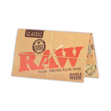 Load image into Gallery viewer, Raw Classic Single Wide Rolling Papers - 100 pack - 420Way