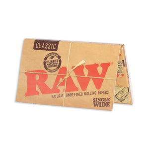 Raw Classic Single Wide Rolling Papers - 100 pack - 420Way