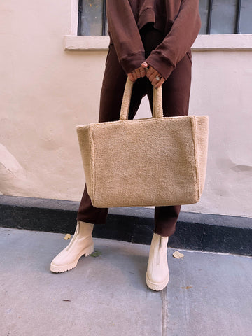 Cuddly Fleece Tote Bag for Fall