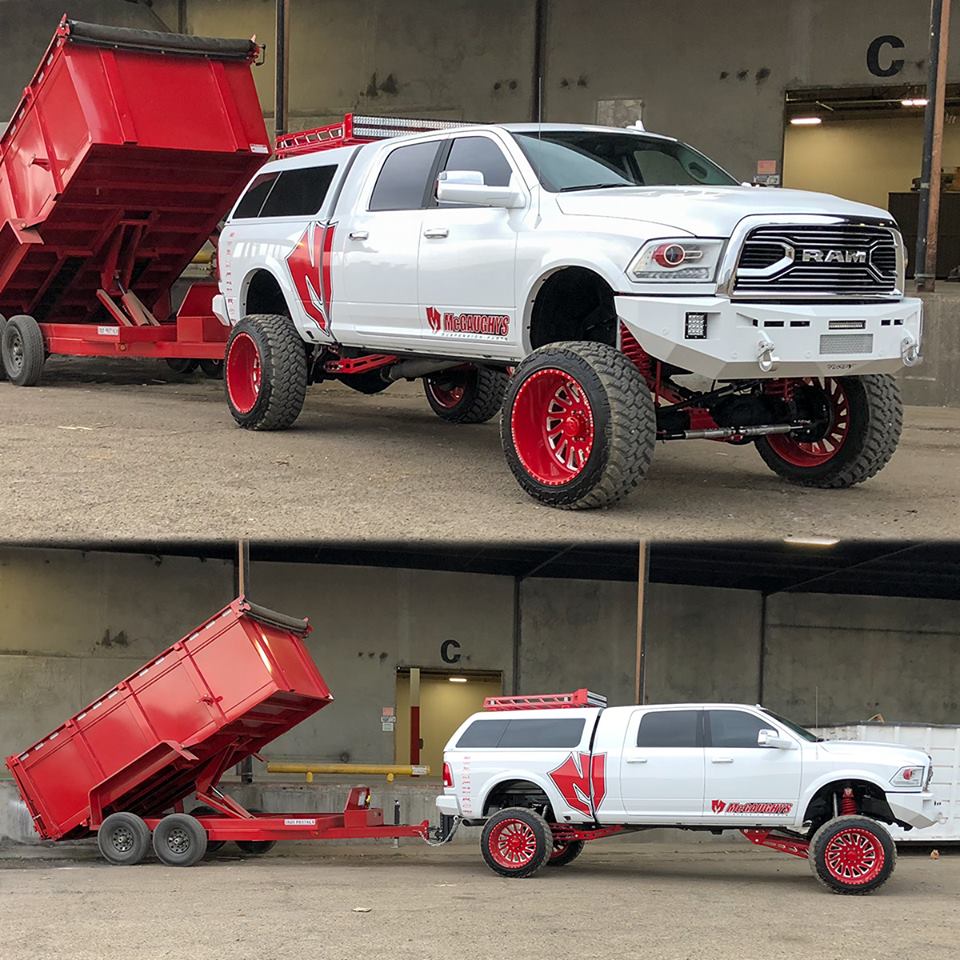 Adjustable Drop Hitch for Towing Trailers with a Lifted Truck by McGau