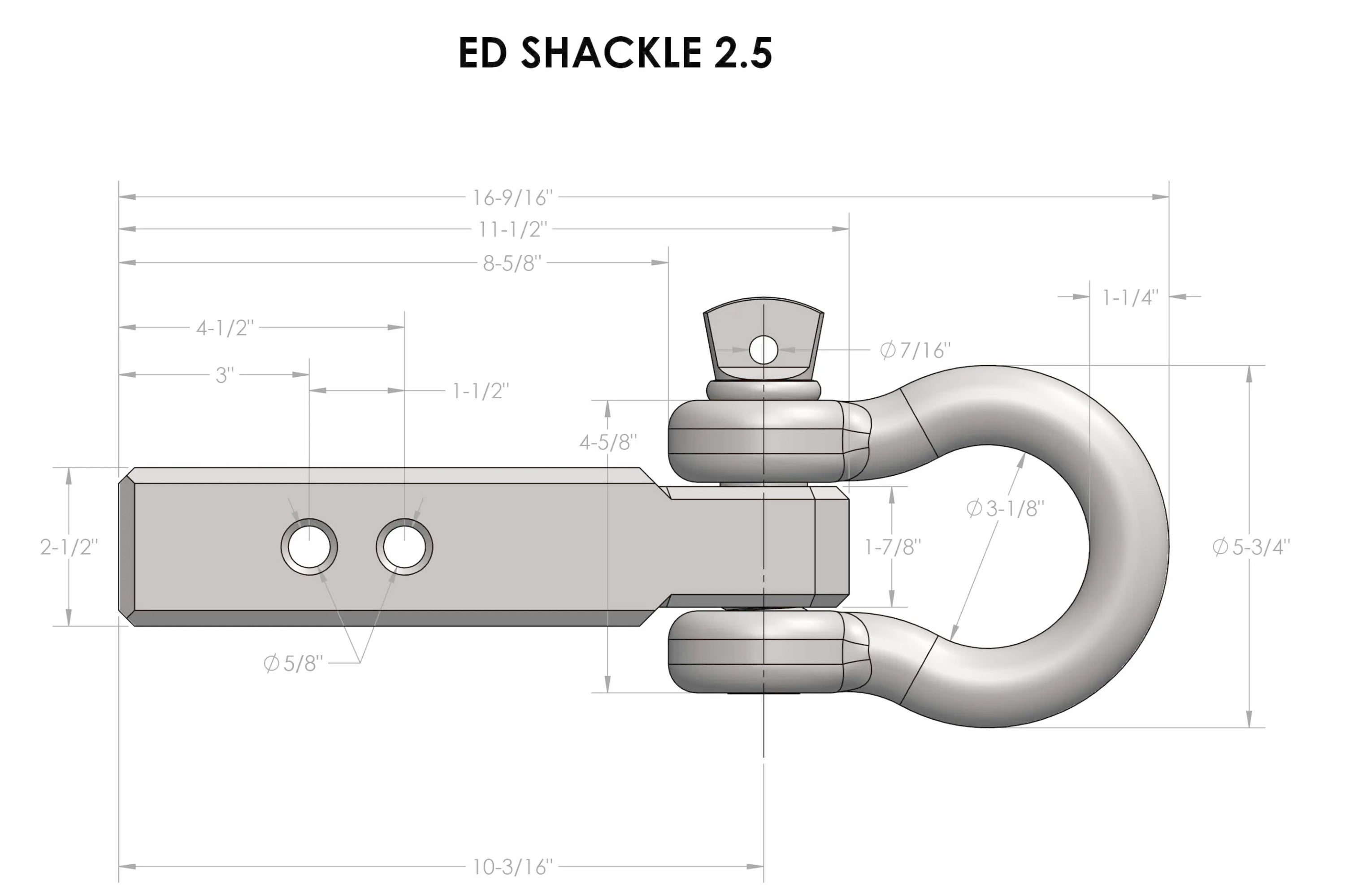 BulletProof 2.5" Extreme Duty Receiver Shackle - Image 1 of 24