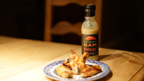 Nam Prik chili sauce with wings