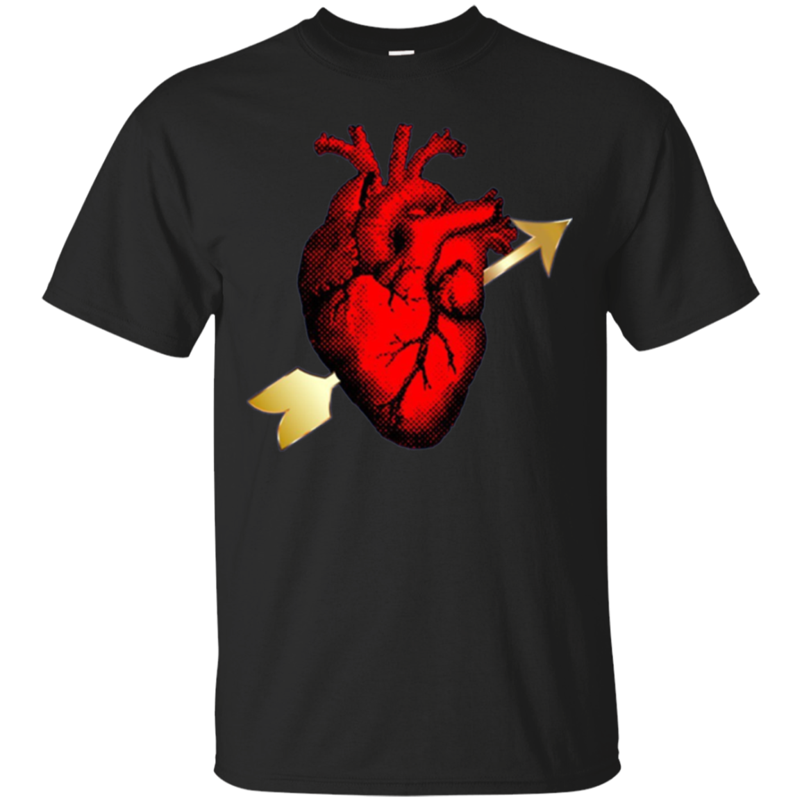 Heart Anatomy Diagram For Med Student Valentines Day T-shirt