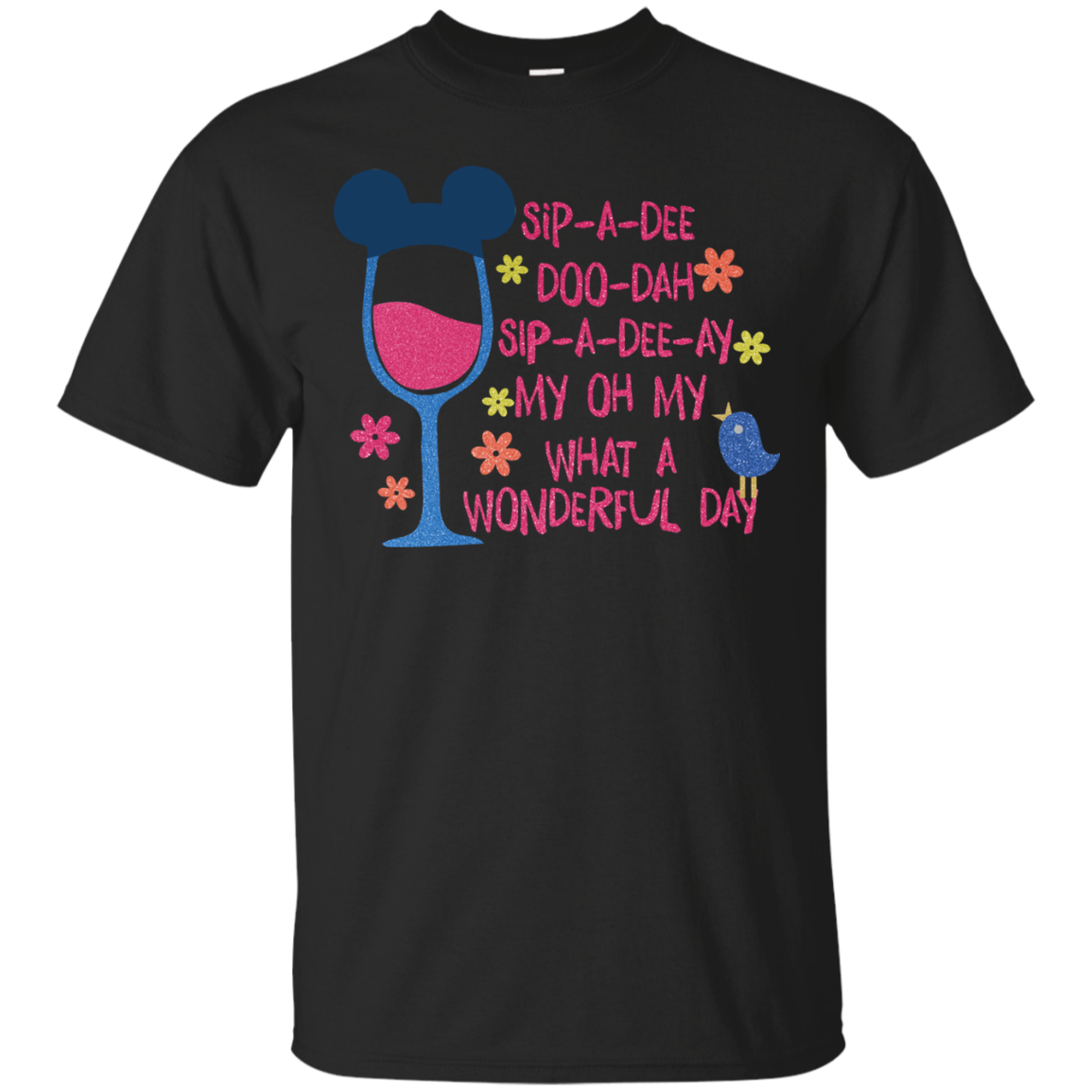 Sip A Dee Doo Da - Food And Wine Glitter Shirt, Epcot Food And Wine Drinking Shirt, Glitter Shirt