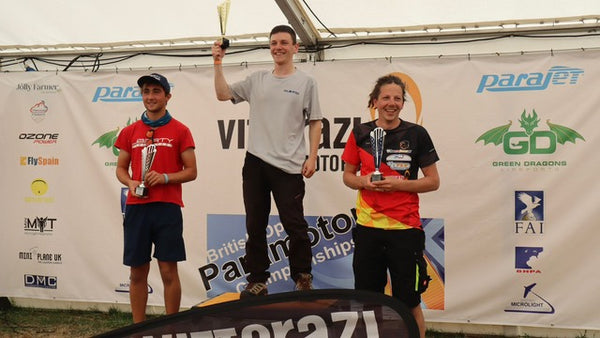 paramotor championship winners on podium
