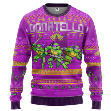 Pizza Dude’s Got 30 Seconds Ninja Turtles Ugly Christmas Sweater | Pizza Dude’s Got 30 Seconds Ninja Turtles Christmas Sweatshirt for Women Men 2XL