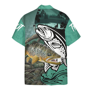 Gearhumans 3D Walleye Fishing Custom Hawaiian Shirt