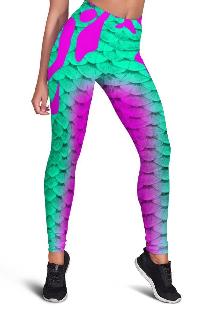 City Threads Girls Leggings Metallic Mermaid Print India | Ubuy